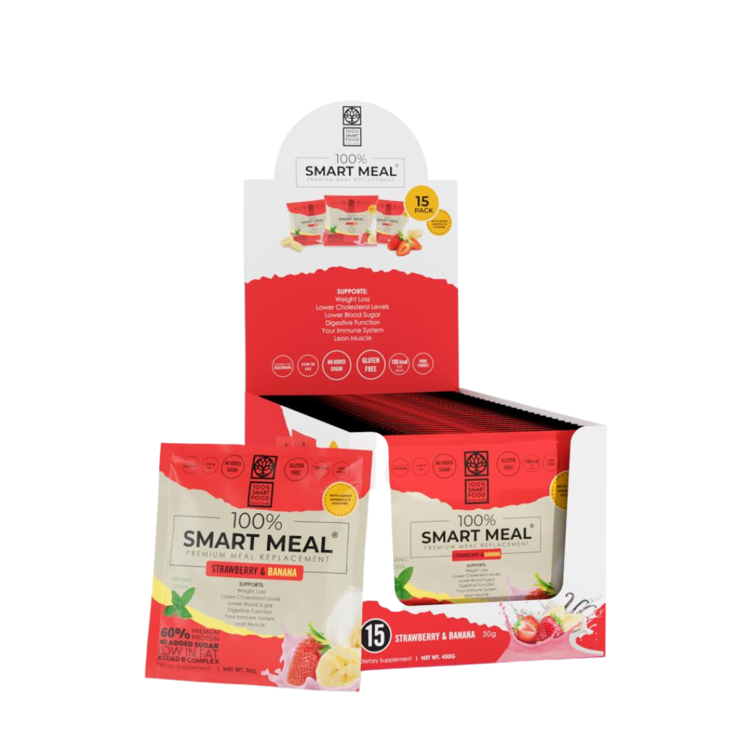 100% SMART MEAL - JAGODA/BANANA 15x30g