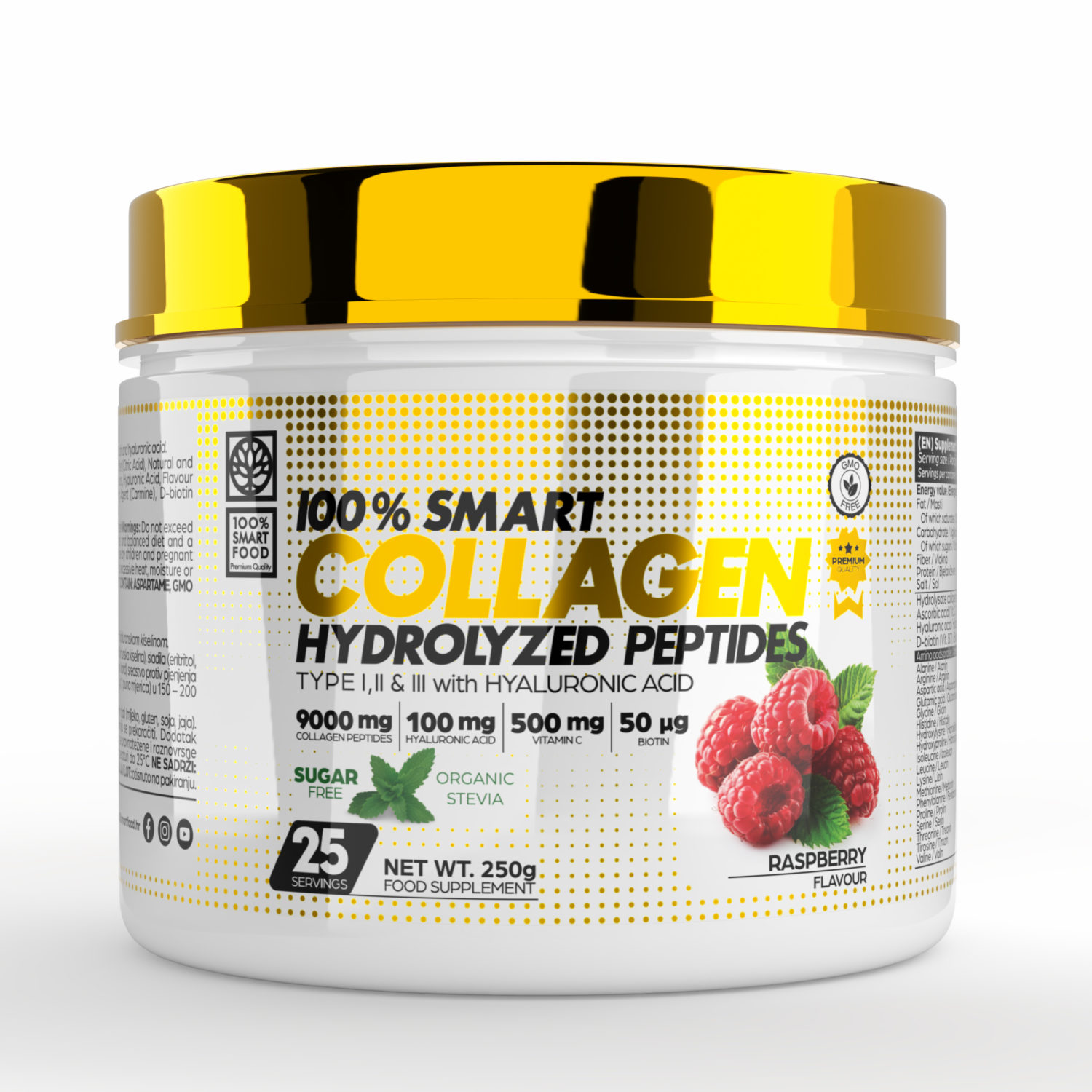 100% Smart Collagen Hydrolyzed Peptides - 250 g