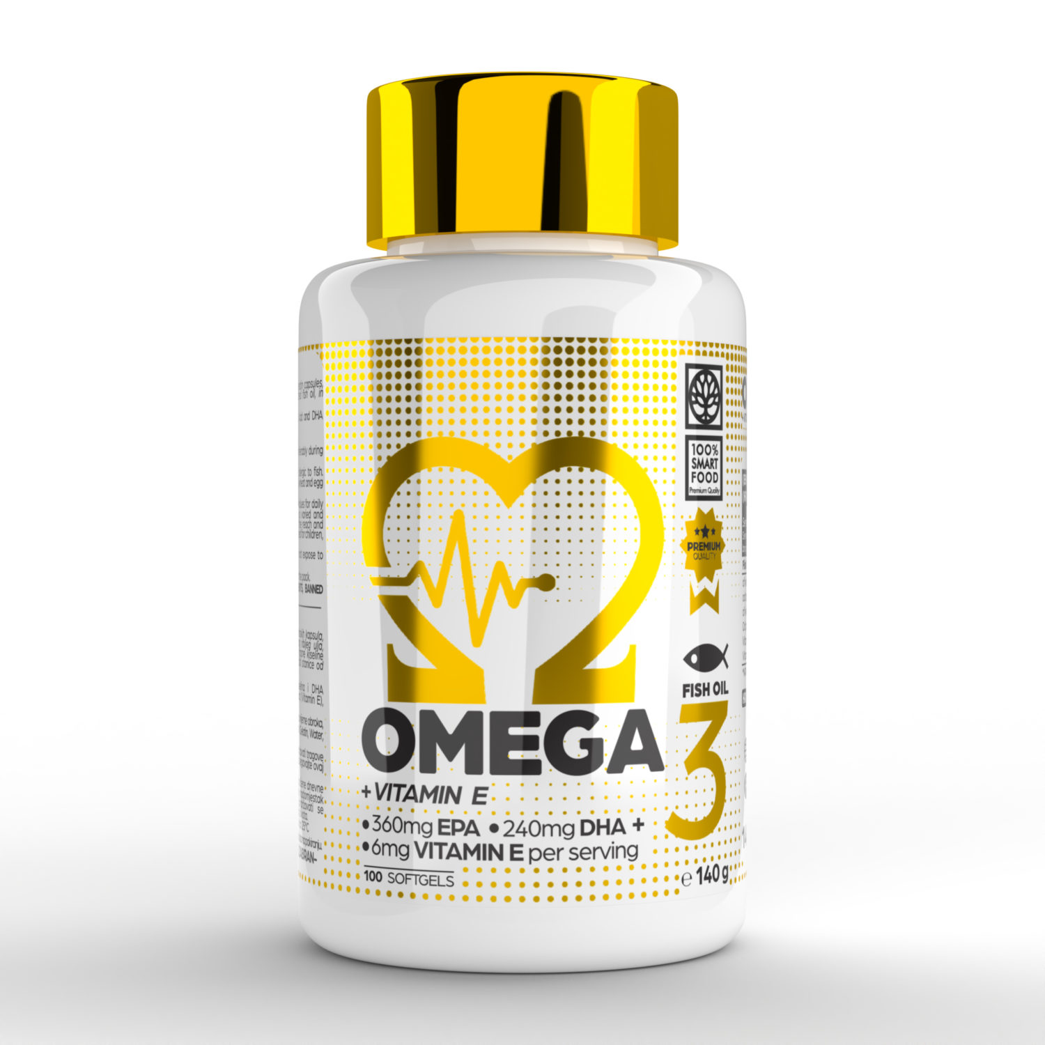 100% Smart Omega 3 - 100 softgel kapsula
