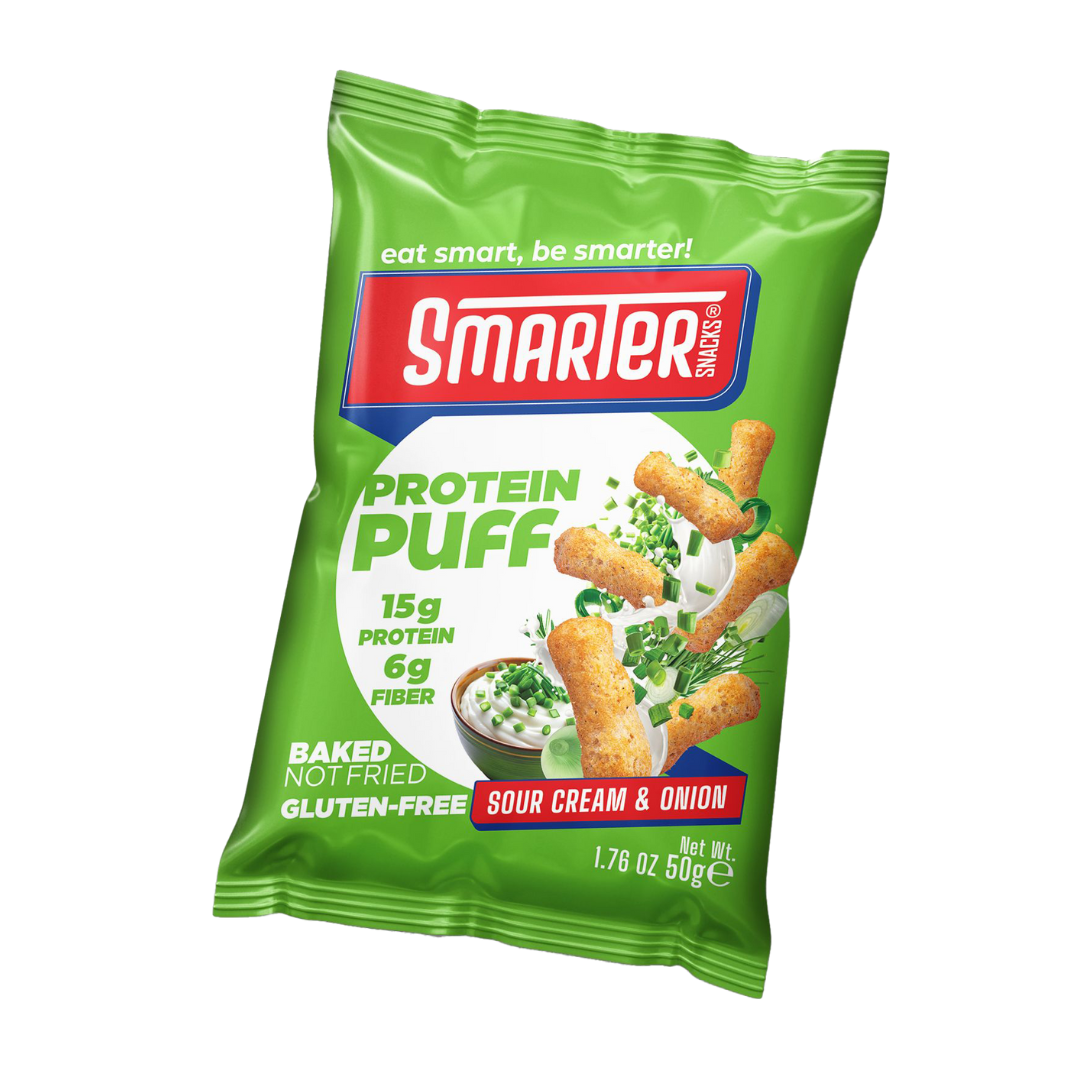 Smarter Snacks Protein Puff Sour Cream & Onion - 50g